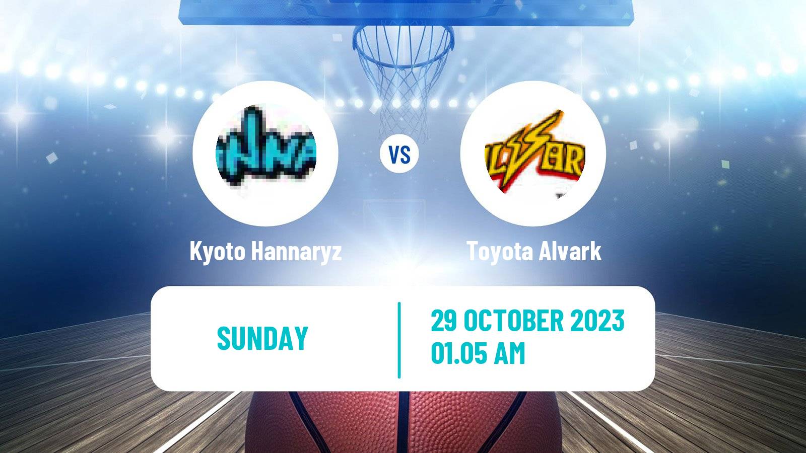 Basketball BJ League Kyoto Hannaryz - Toyota Alvark