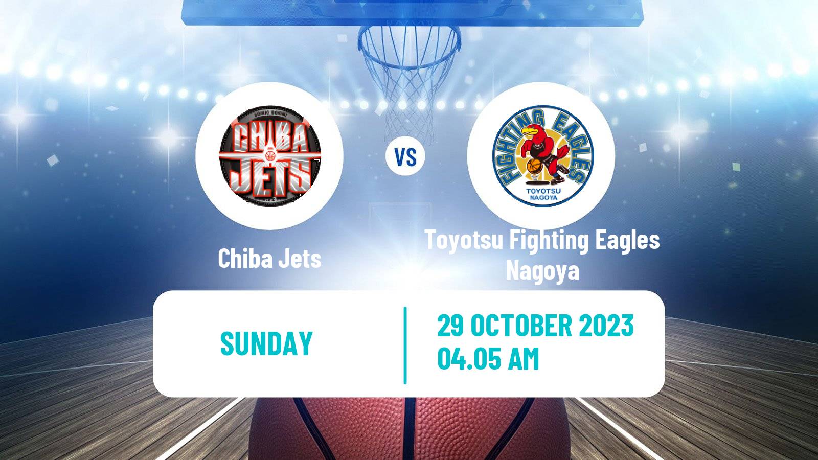 Basketball BJ League Chiba Jets - Toyotsu Fighting Eagles Nagoya