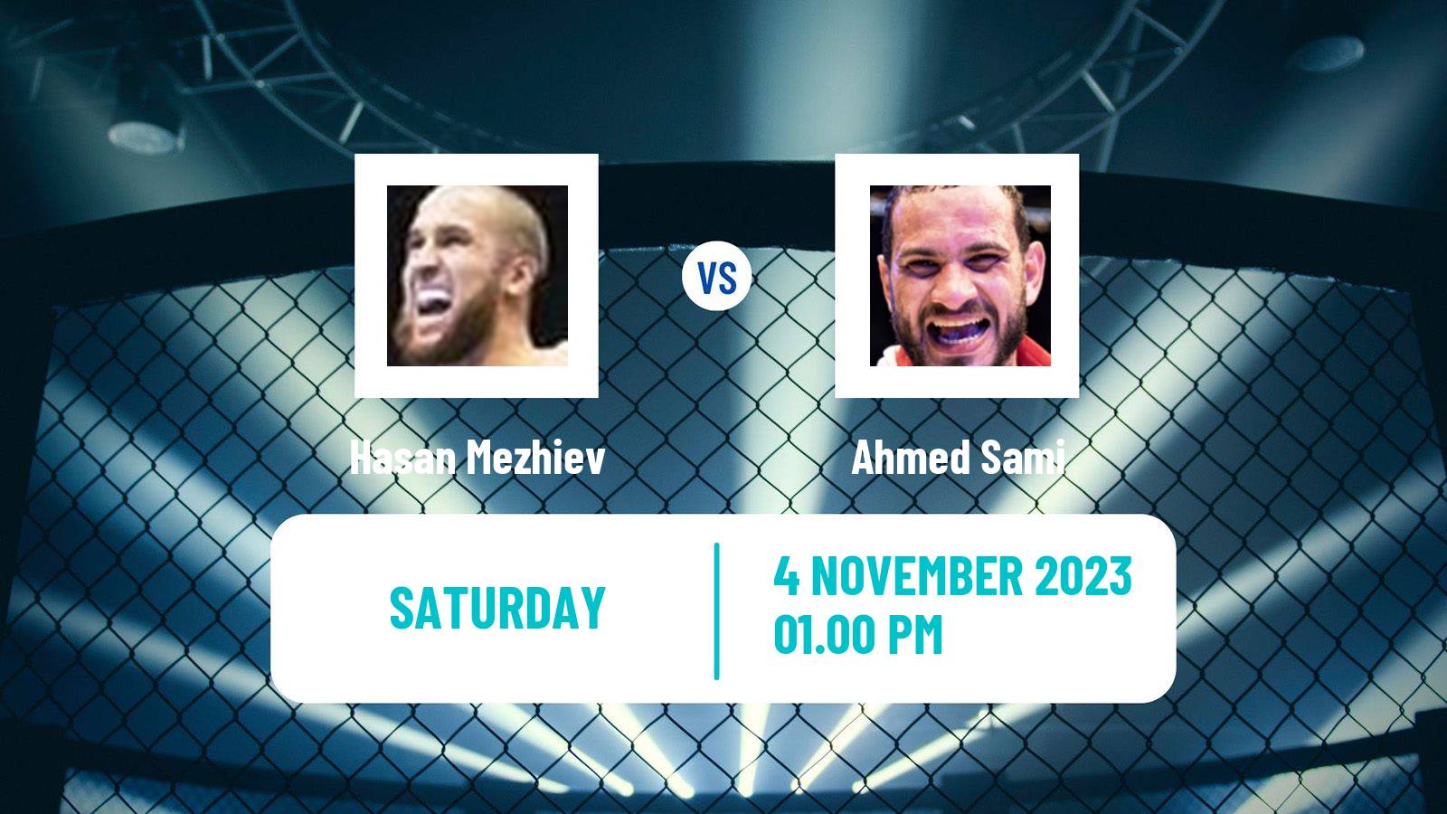 MMA Light Heavyweight Rizin Men Hasan Mezhiev - Ahmed Sami