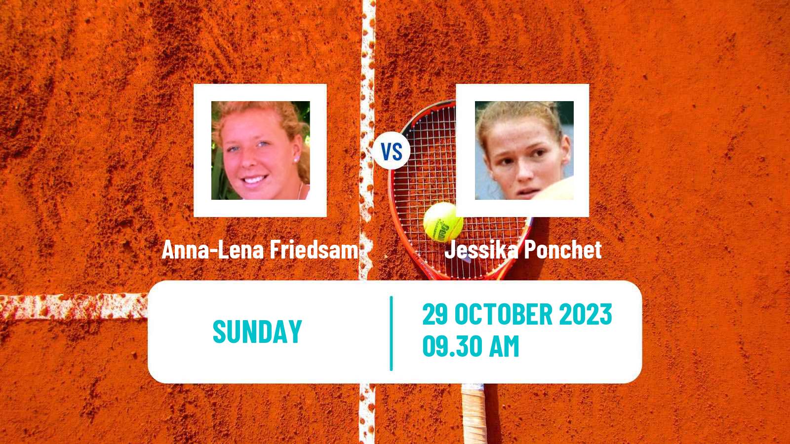 Tennis ITF W80 Poitiers Women Anna-Lena Friedsam - Jessika Ponchet