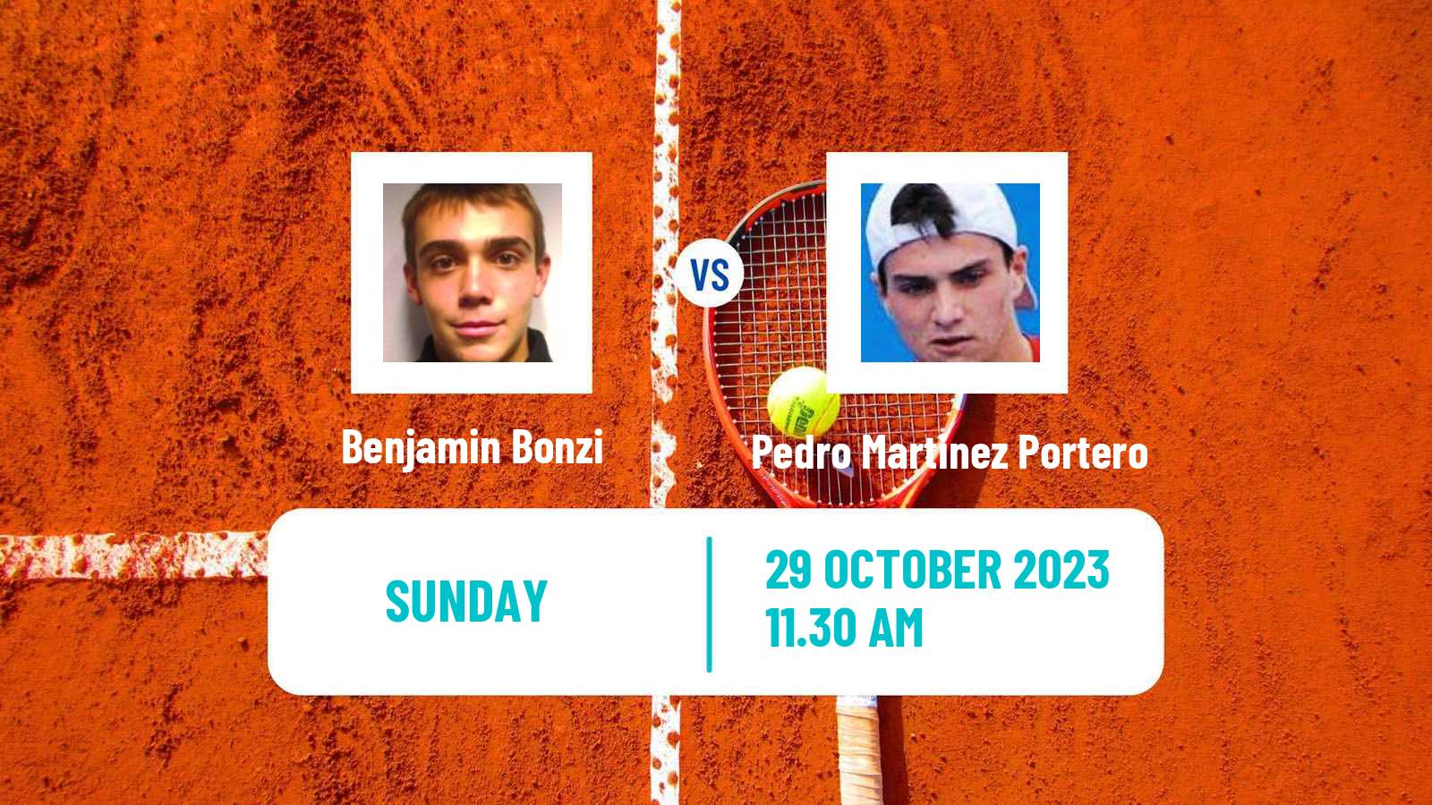 Tennis Brest Challenger Men Benjamin Bonzi - Pedro Martinez Portero