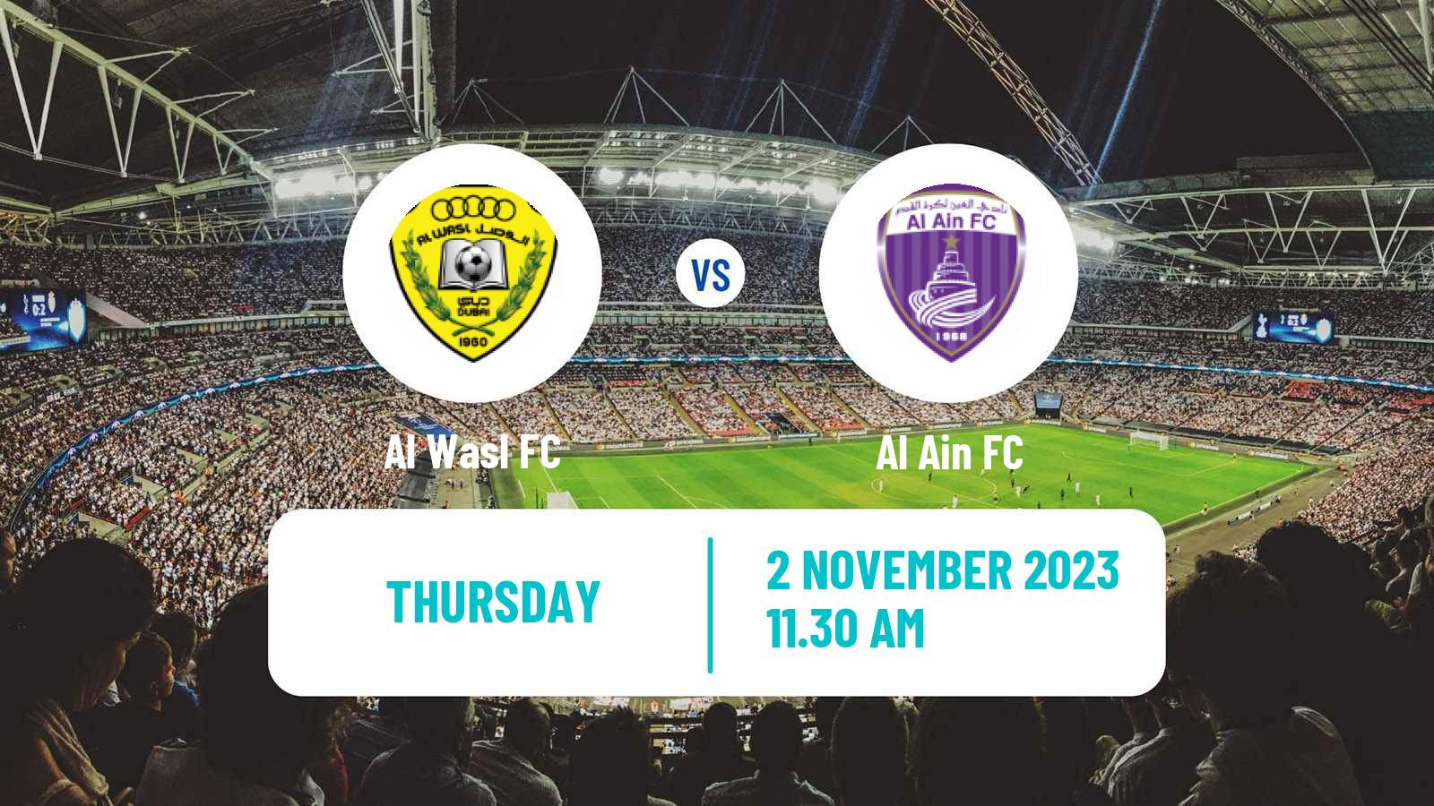 Soccer UAE Football League Al Wasl - Al Ain