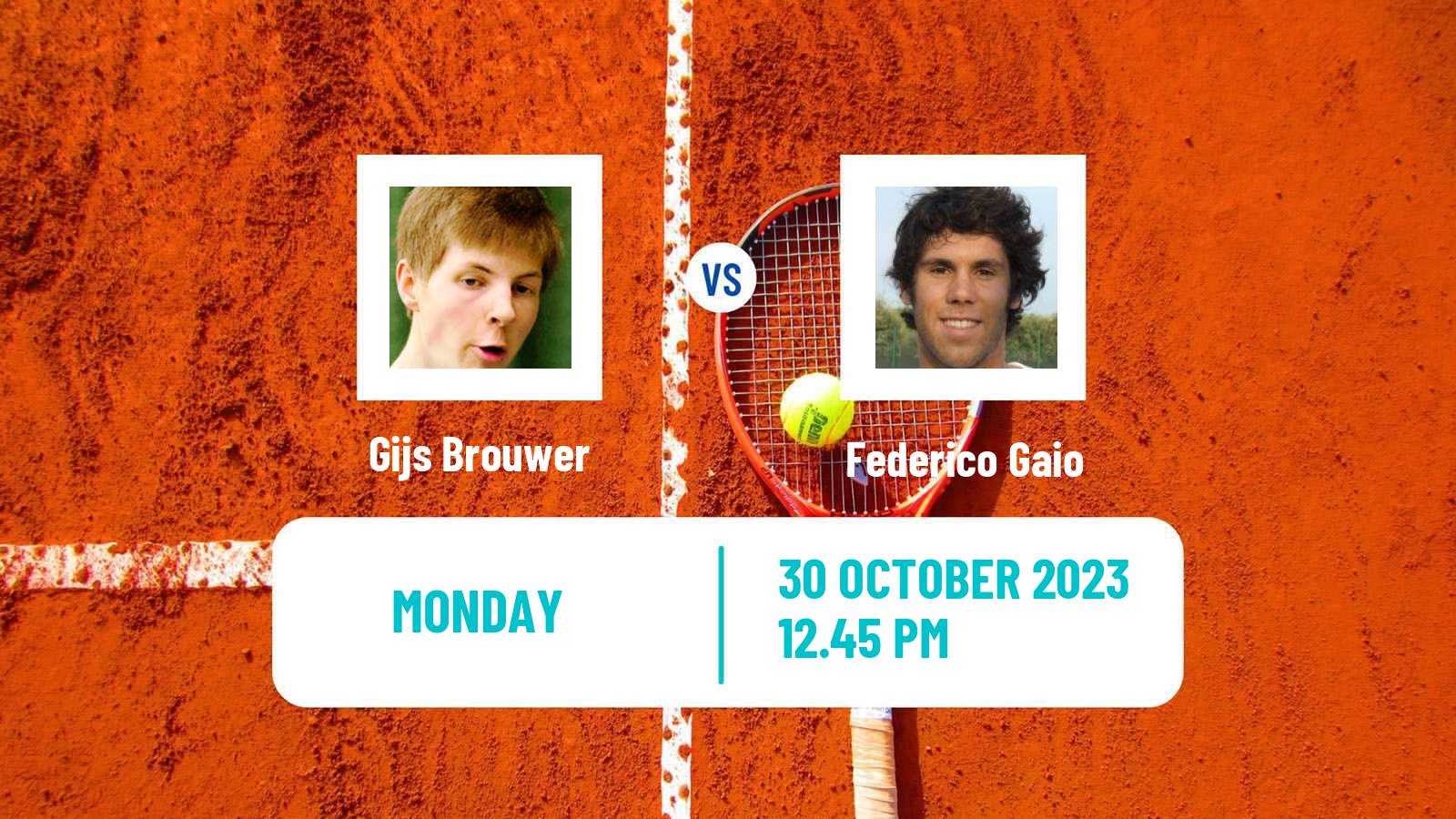 Tennis Bergamo Challenger Men Gijs Brouwer - Federico Gaio