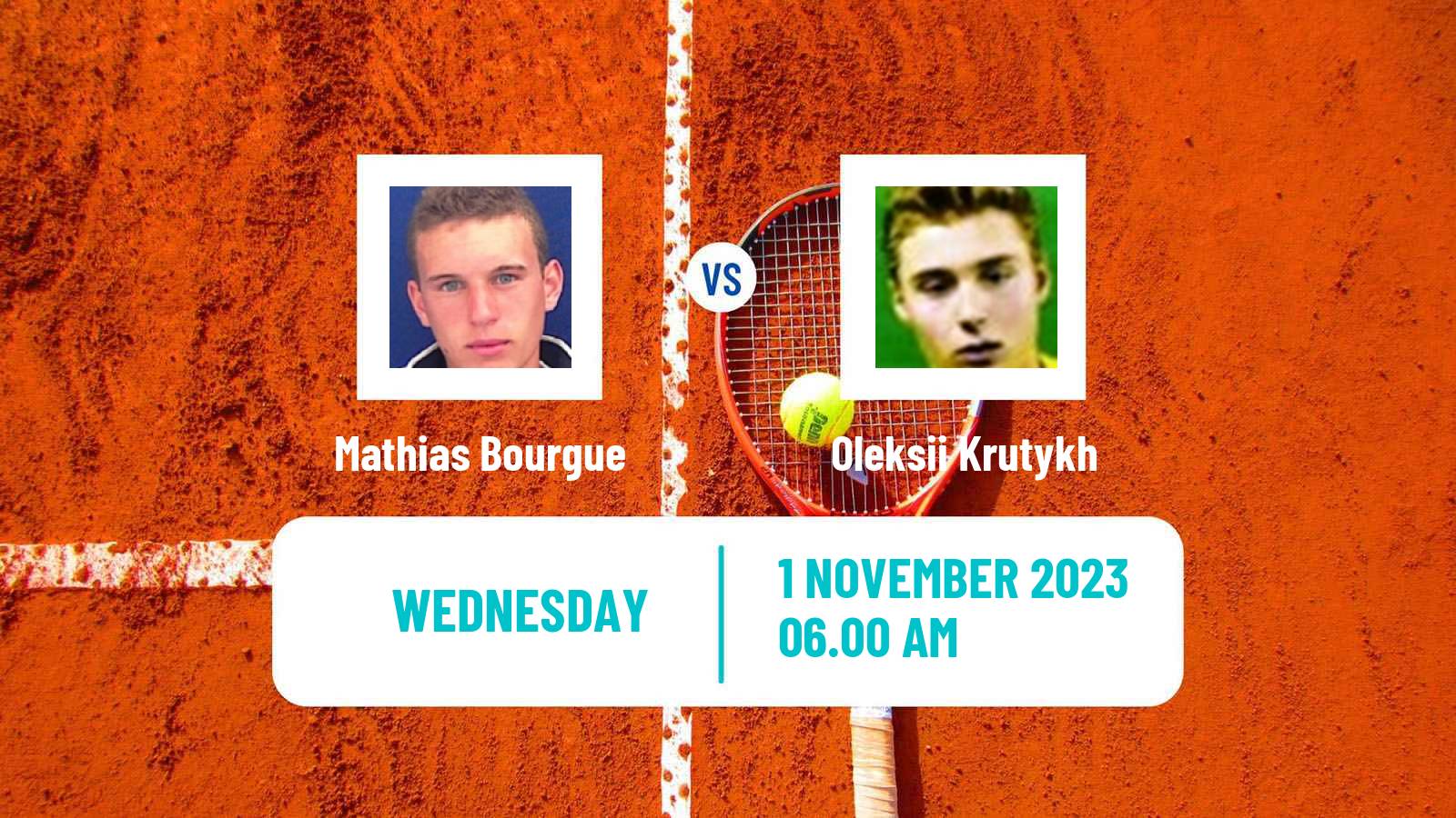 Tennis Ismaning Challenger Men Mathias Bourgue - Oleksii Krutykh
