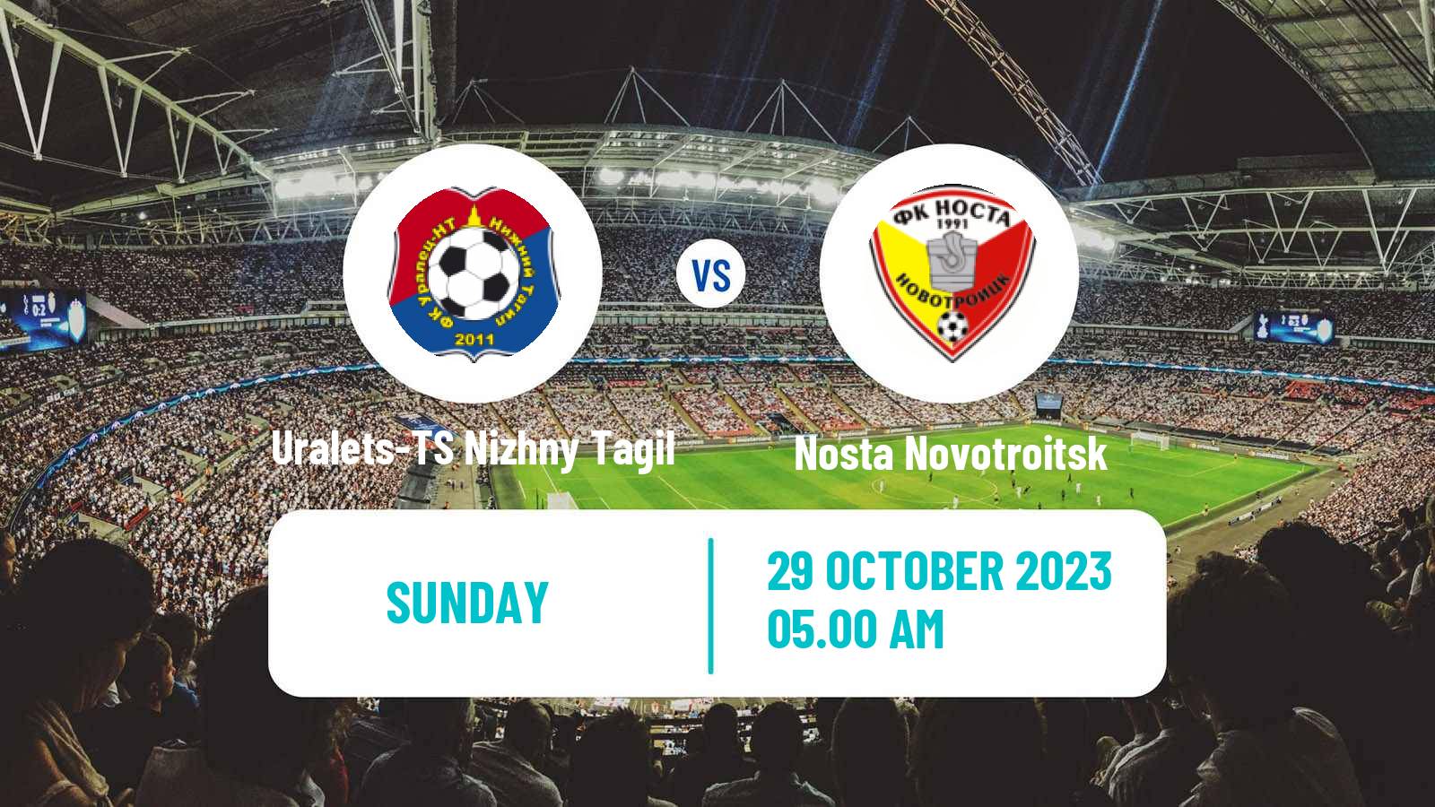 Soccer  FNL 2 Division B Group 4 Uralets-TS Nizhny Tagil - Nosta Novotroitsk