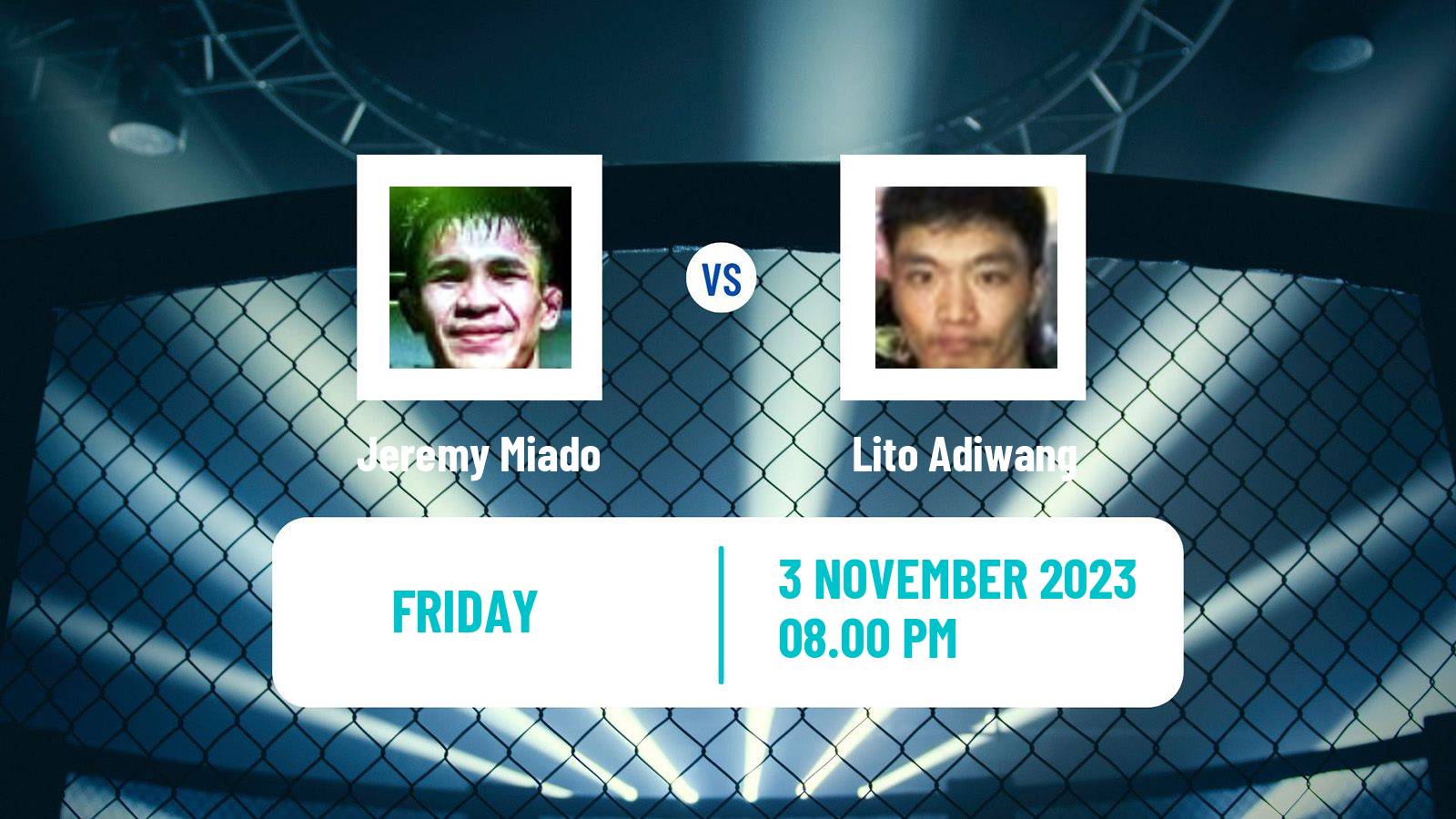 MMA Strawweight One Championship Men Jeremy Miado - Lito Adiwang