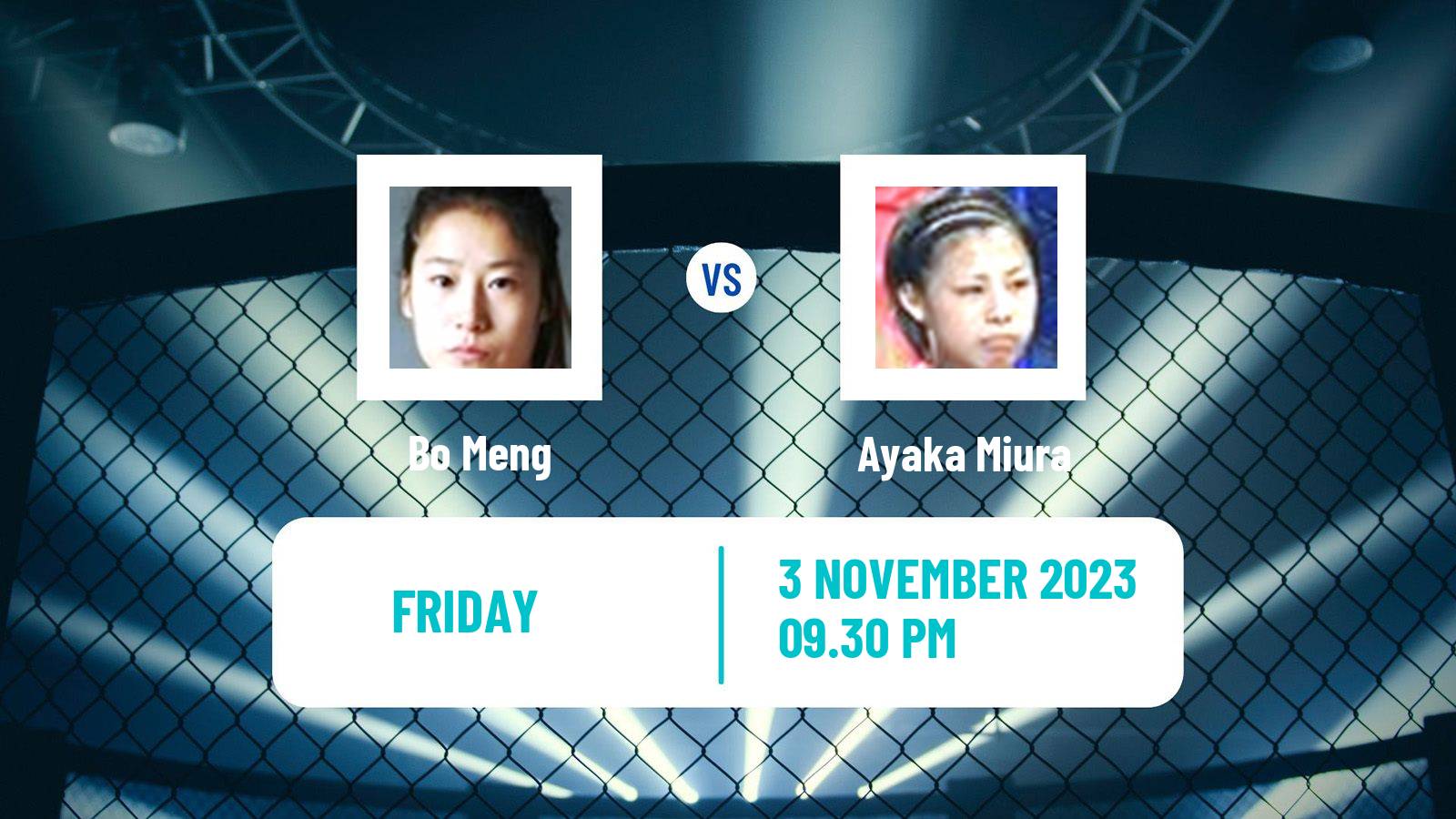 MMA Strawweight One Championship Women Bo Meng - Ayaka Miura