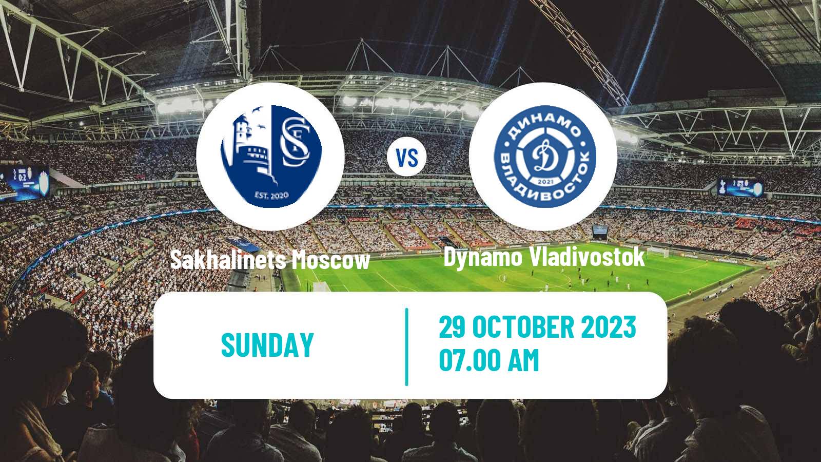 Soccer FNL 2 Division B Group 3 Sakhalinets Moscow - Dynamo Vladivostok