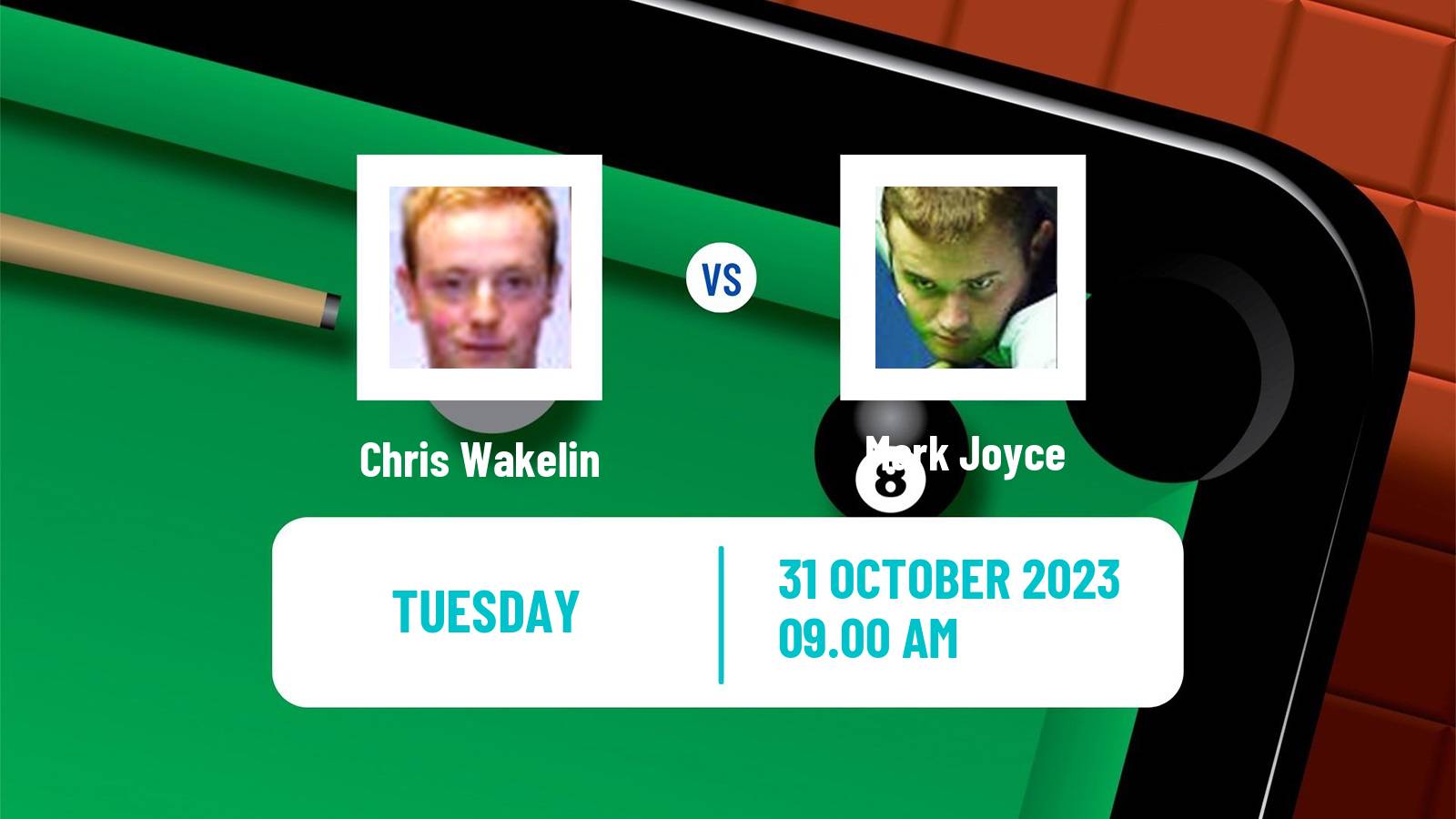 Snooker Scottish Open Chris Wakelin - Mark Joyce