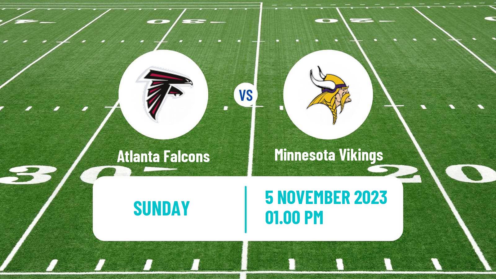 American football NFL Atlanta Falcons - Minnesota Vikings