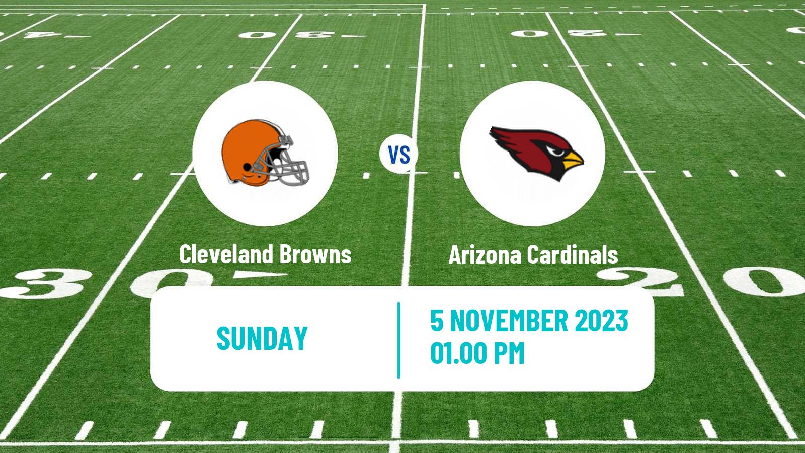 American football NFL Cleveland Browns - Arizona Cardinals
