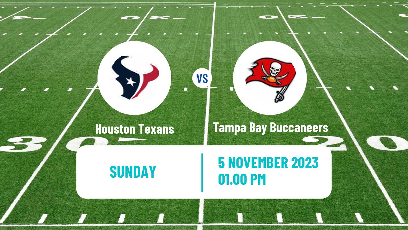 American football NFL Houston Texans - Tampa Bay Buccaneers