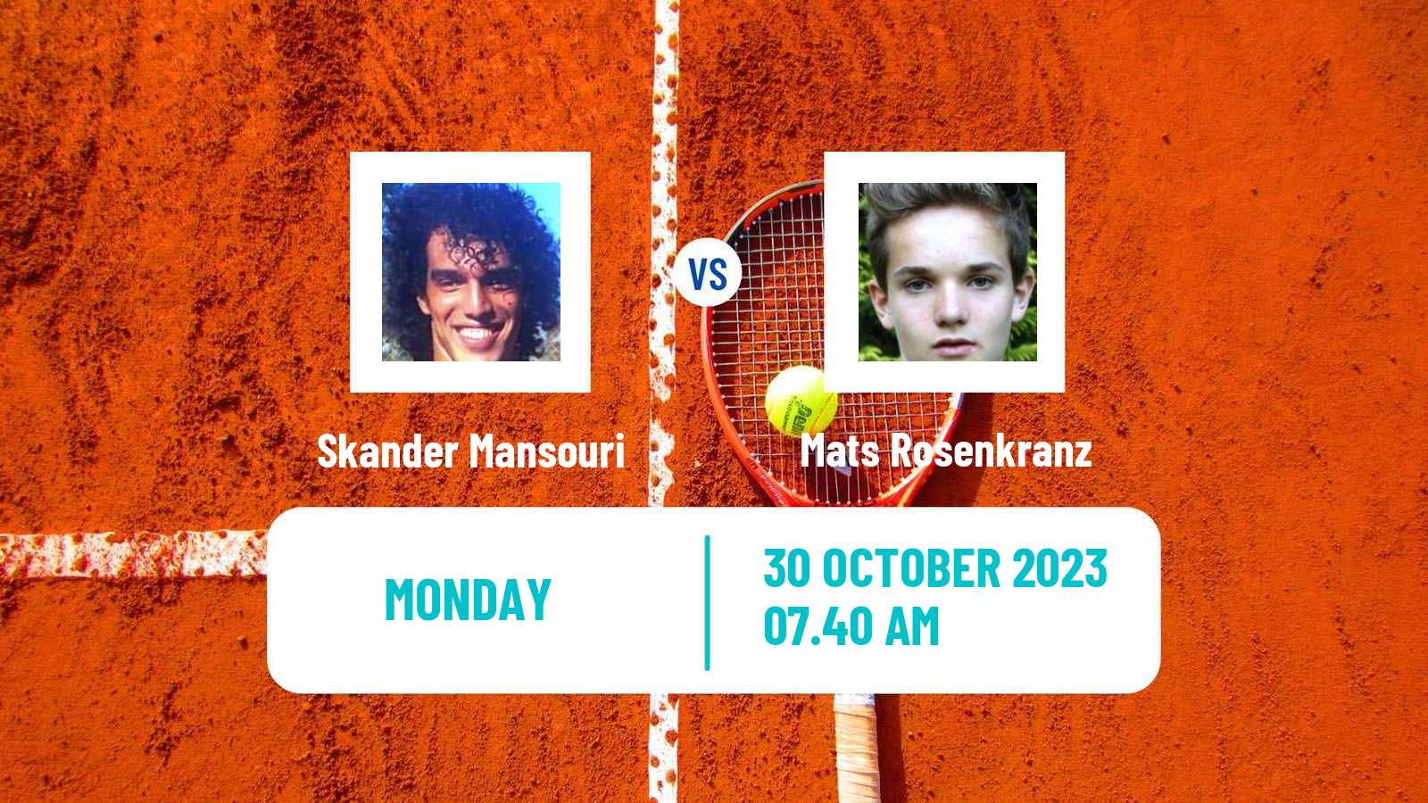 Tennis Ismaning Challenger Men Skander Mansouri - Mats Rosenkranz