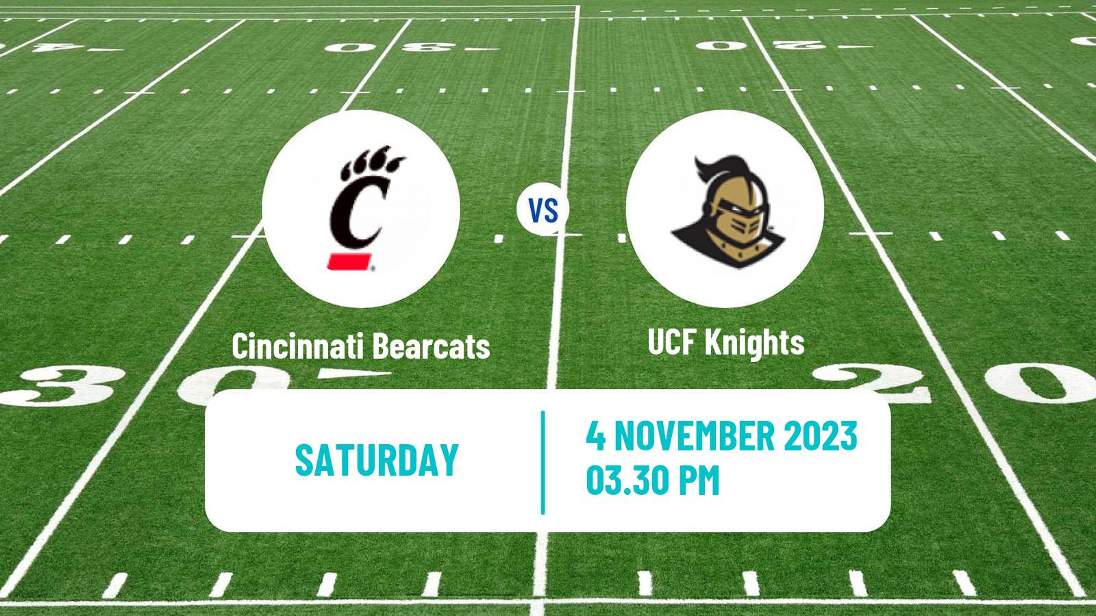American football NCAA College Football Cincinnati Bearcats - UCF Knights