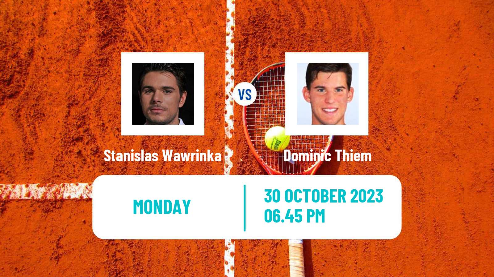 Tennis ATP Paris Stanislas Wawrinka - Dominic Thiem