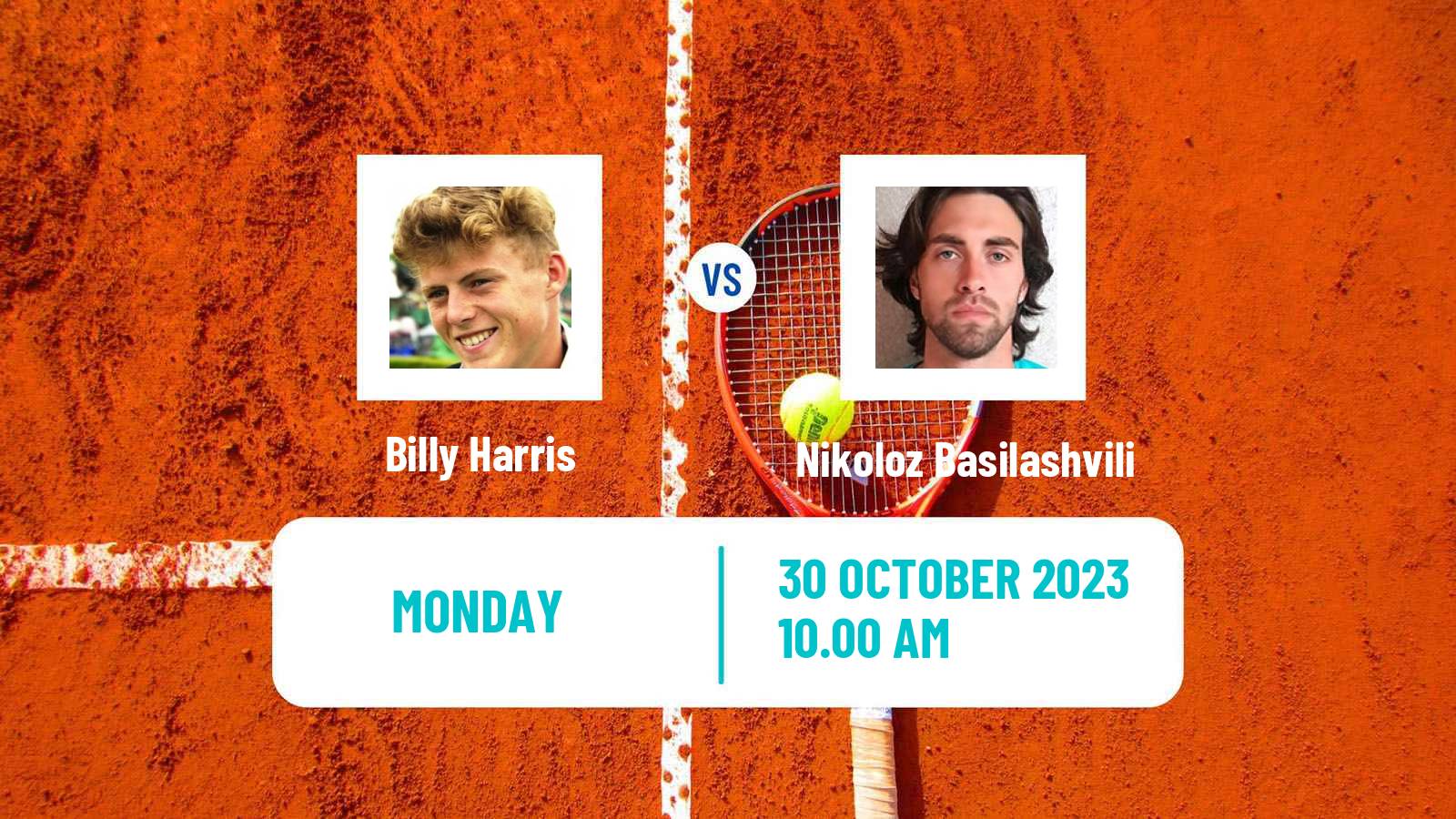 Tennis Bergamo Challenger Men Billy Harris - Nikoloz Basilashvili