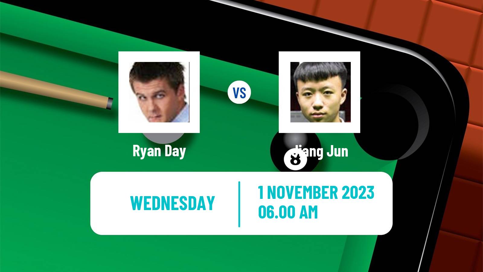 Snooker Scottish Open Ryan Day - Jiang Jun