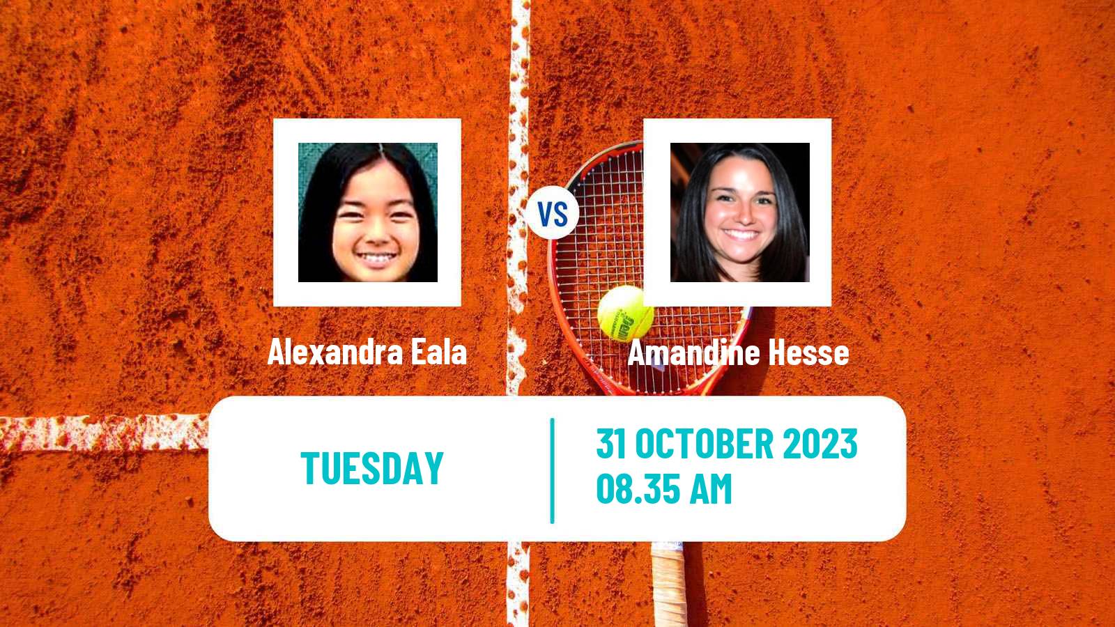 Tennis ITF W60 Nantes Women Alexandra Eala - Amandine Hesse