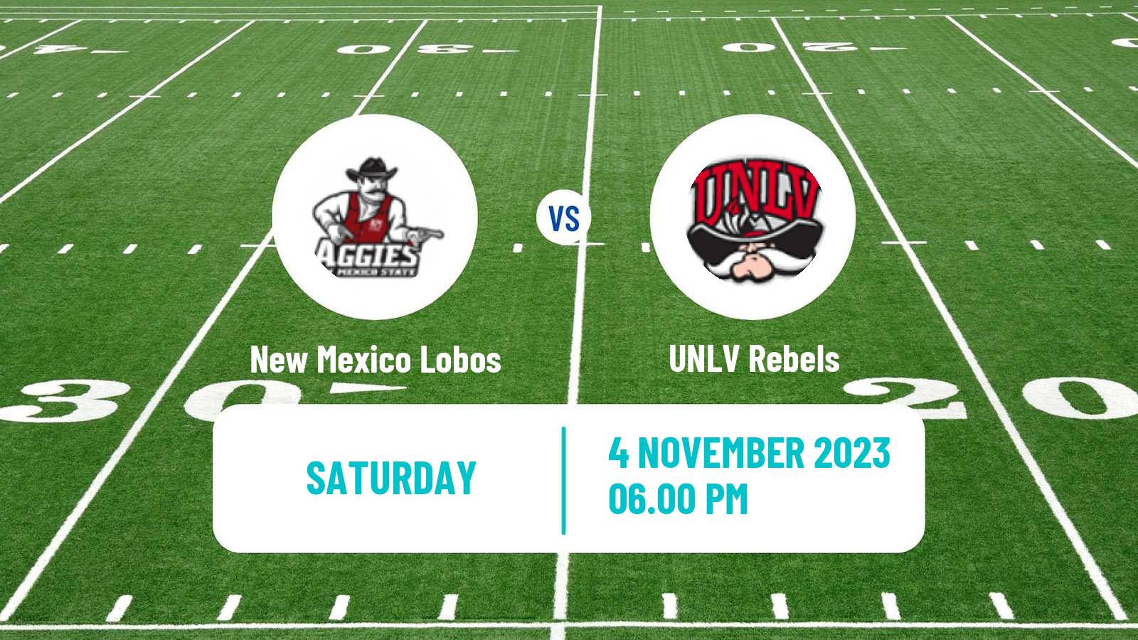 American football NCAA College Football New Mexico Lobos - UNLV Rebels