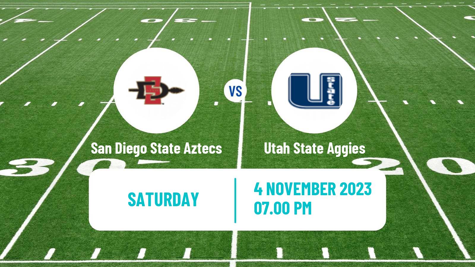 American football NCAA College Football San Diego State Aztecs - Utah State Aggies