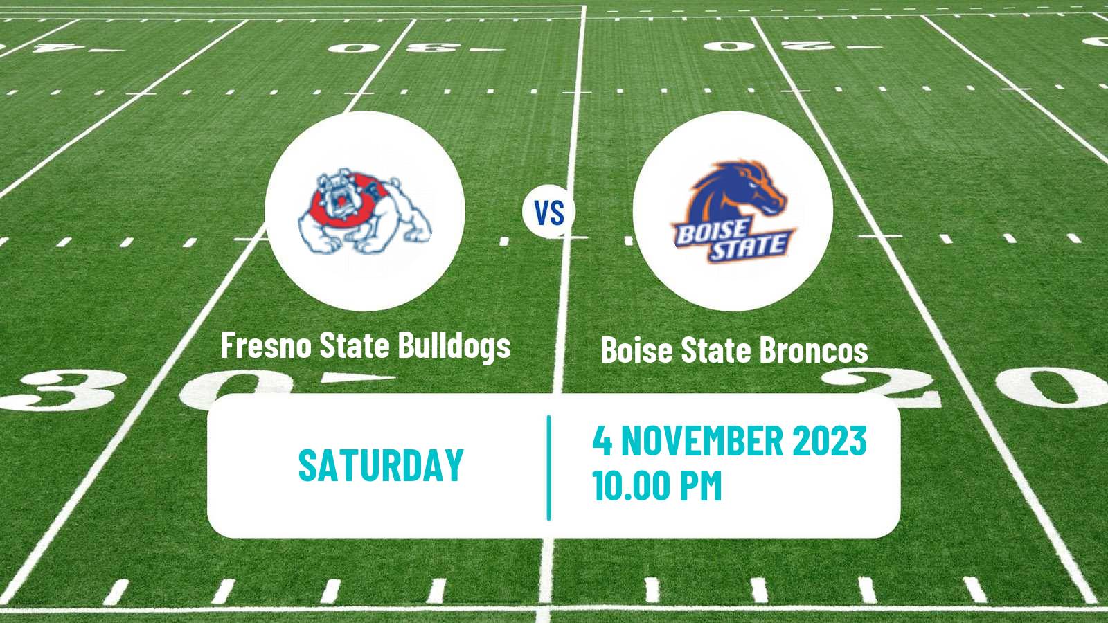 American football NCAA College Football Fresno State Bulldogs - Boise State Broncos