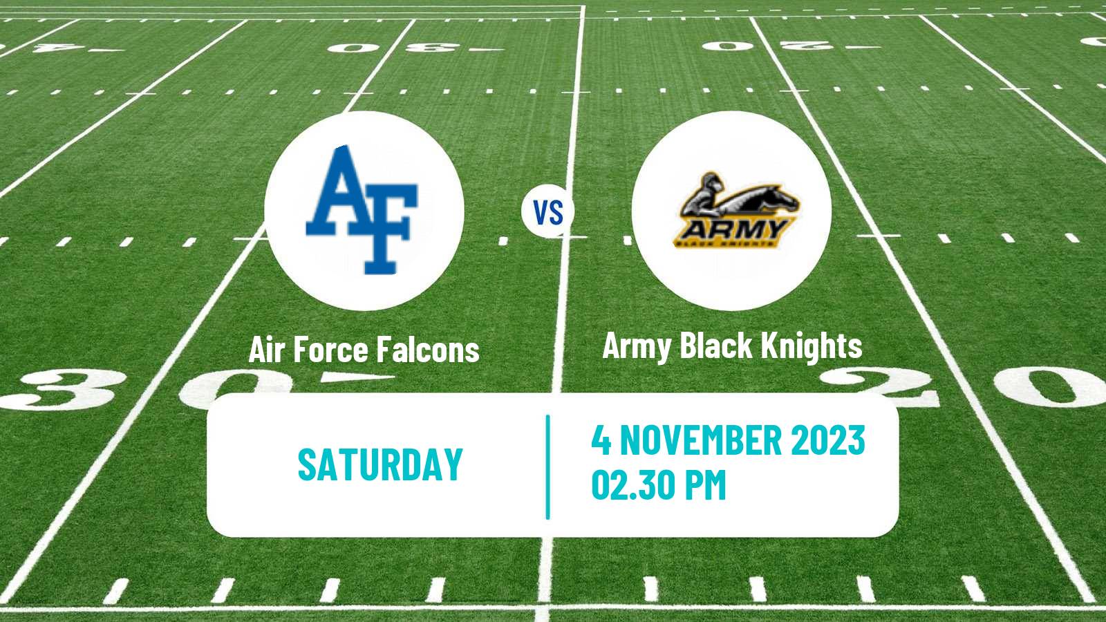 American football NCAA College Football Air Force Falcons - Army Black Knights