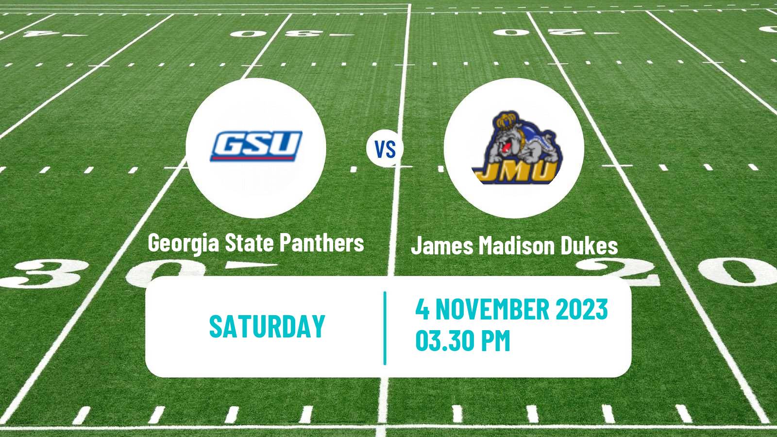 American football NCAA College Football Georgia State Panthers - James Madison Dukes