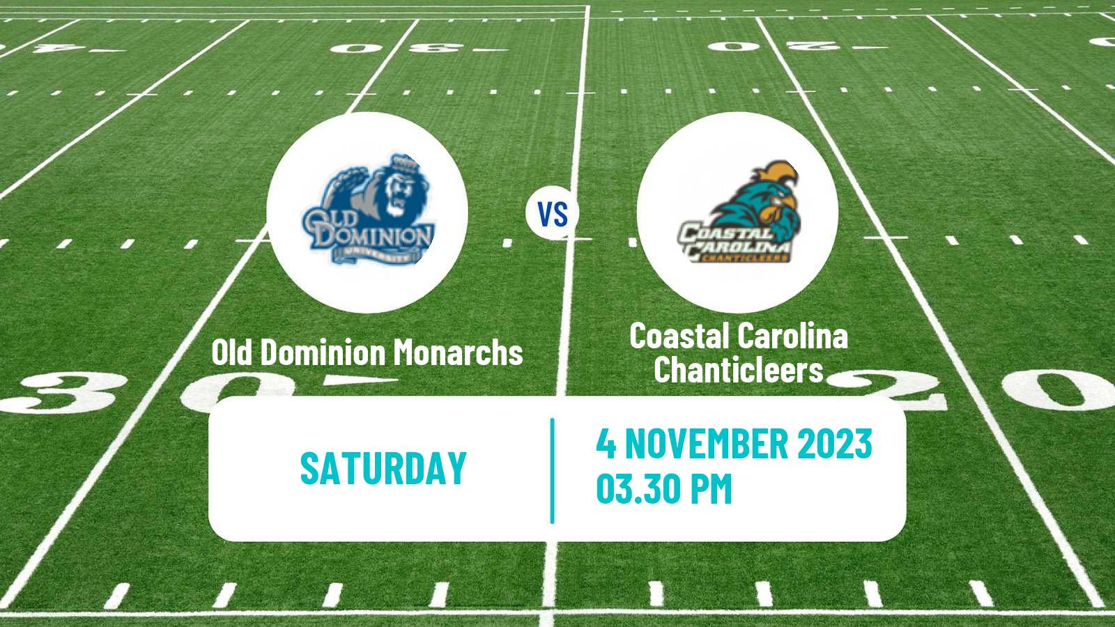 American football NCAA College Football Old Dominion Monarchs - Coastal Carolina Chanticleers