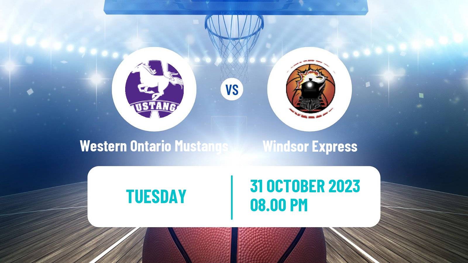 Basketball Canadian U Sports Basketball Western Ontario Mustangs - Windsor Express