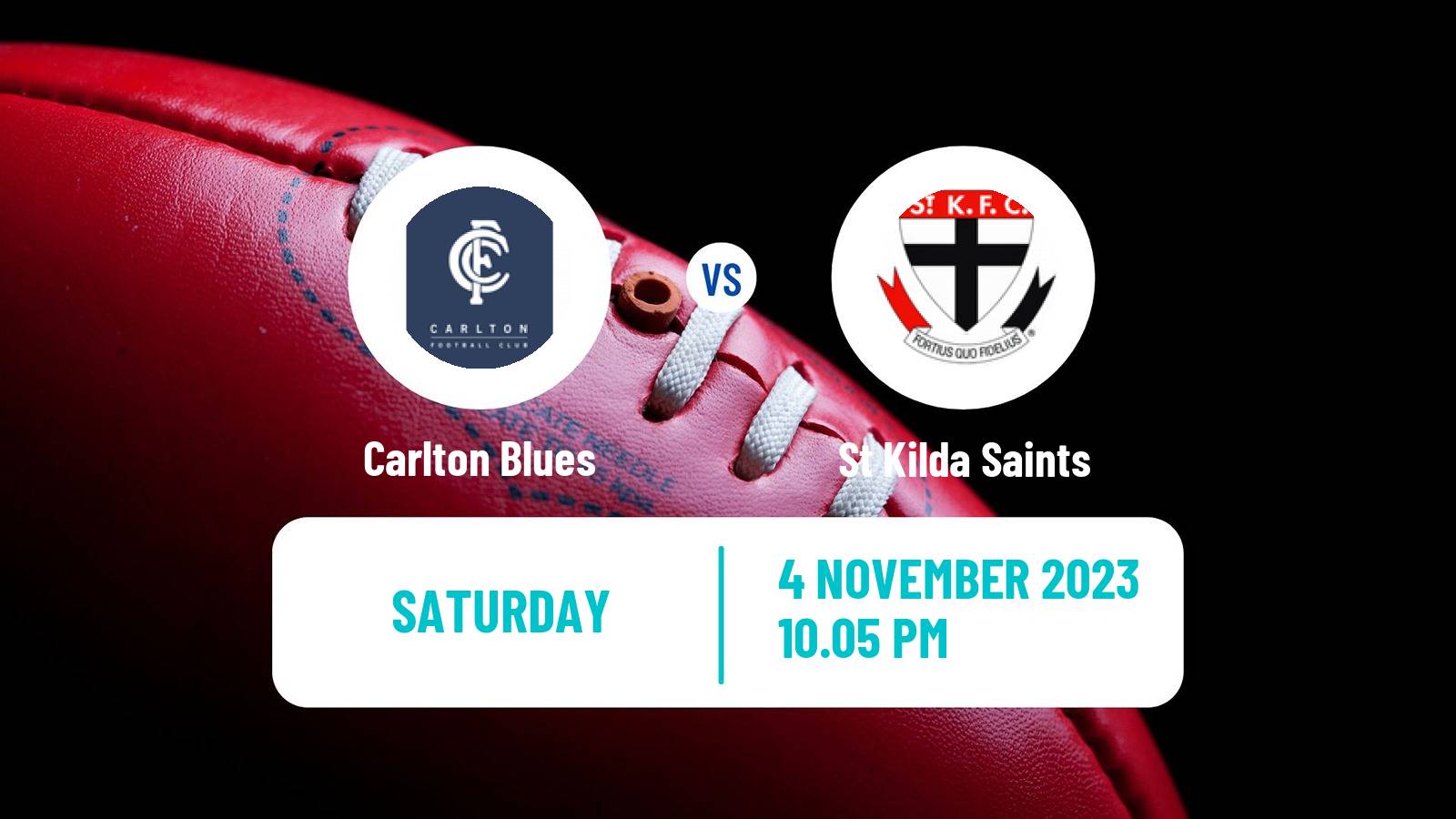 Aussie rules AFL Women Carlton Blues - St Kilda Saints