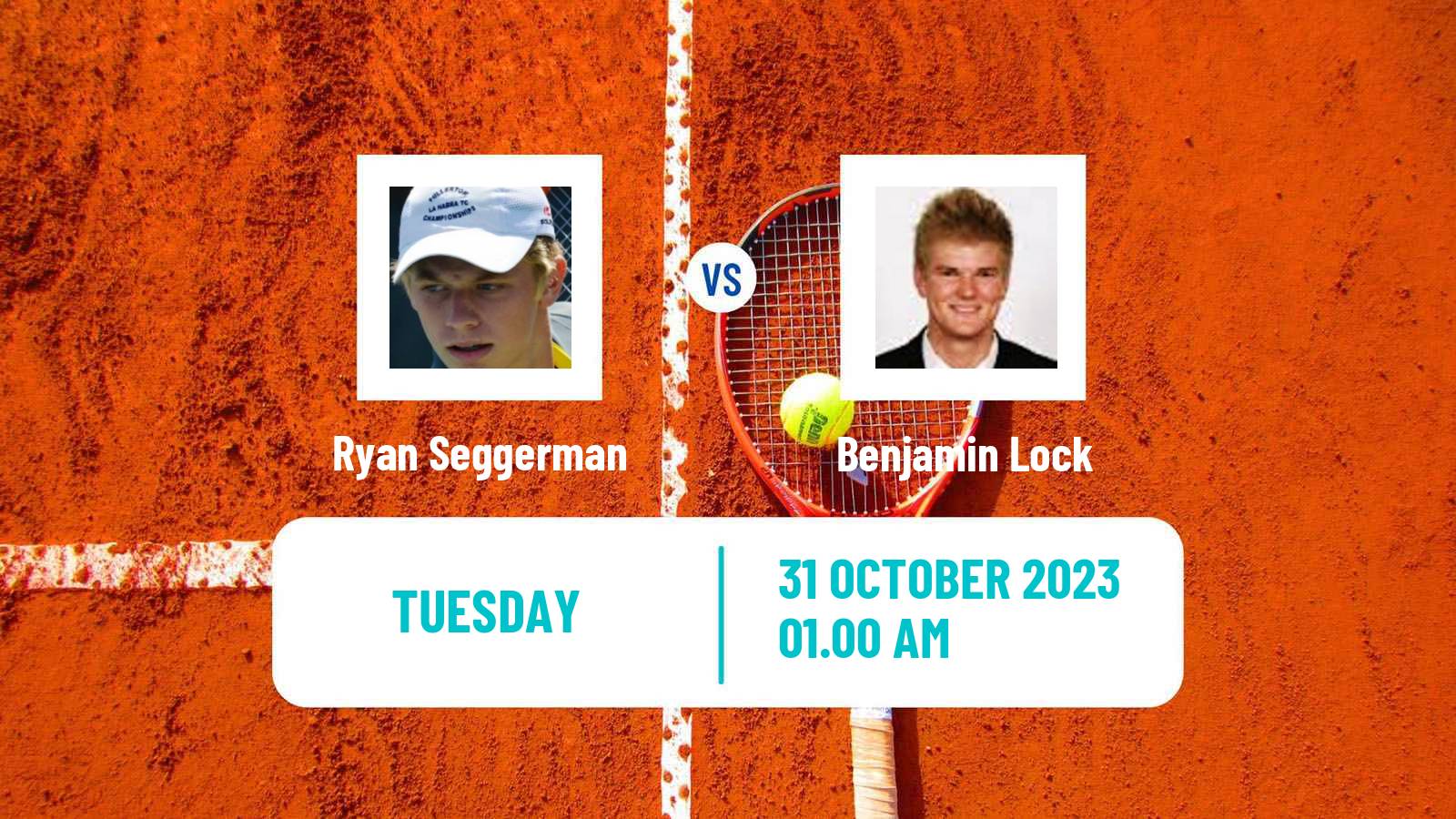 Tennis Sydney Challenger Men Ryan Seggerman - Benjamin Lock