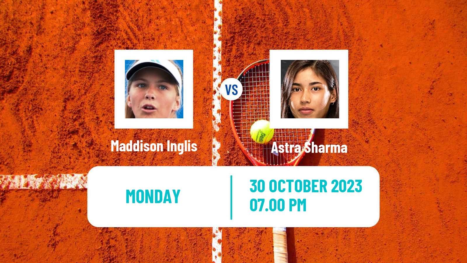 Tennis ITF W60 Sydney Women 2023 Maddison Inglis - Astra Sharma