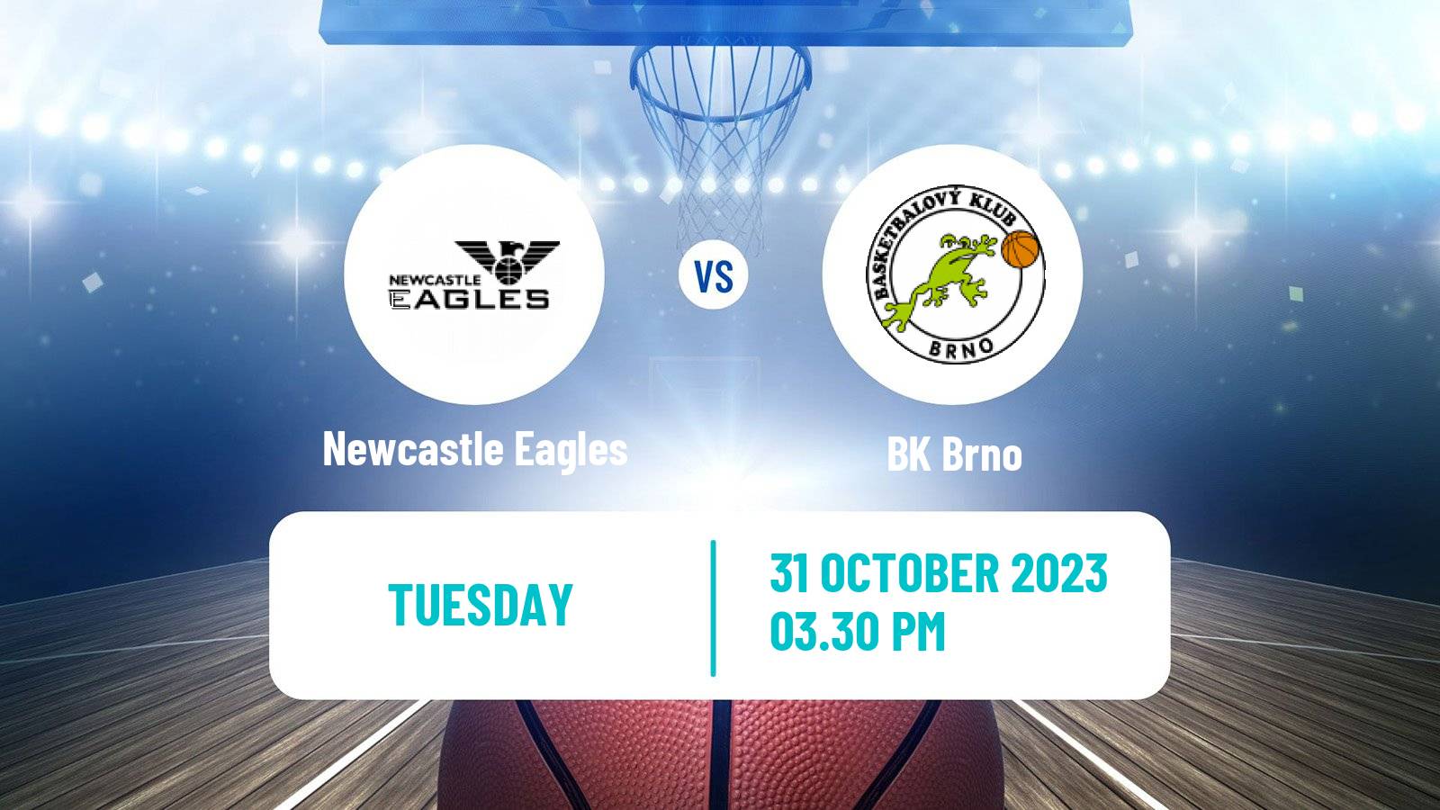 Basketball ENBL Newcastle Eagles - Brno