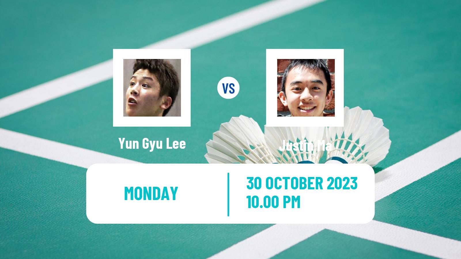 Badminton BWF World Tour Kl Masters Malaysia Super 100 Men Yun Gyu Lee - Justin Ma