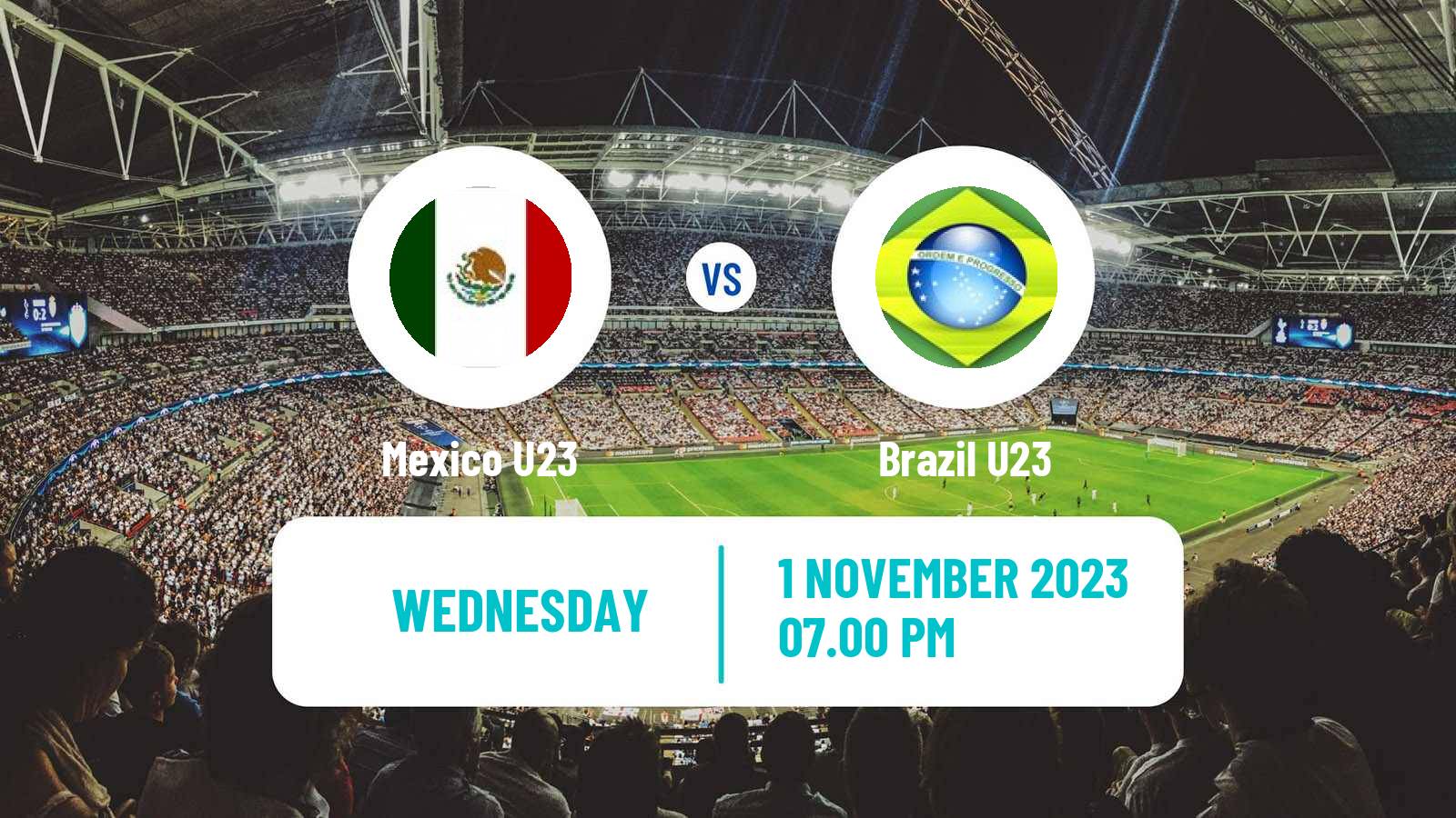 Soccer Pan American Games Football Mexico U23 - Brazil U23