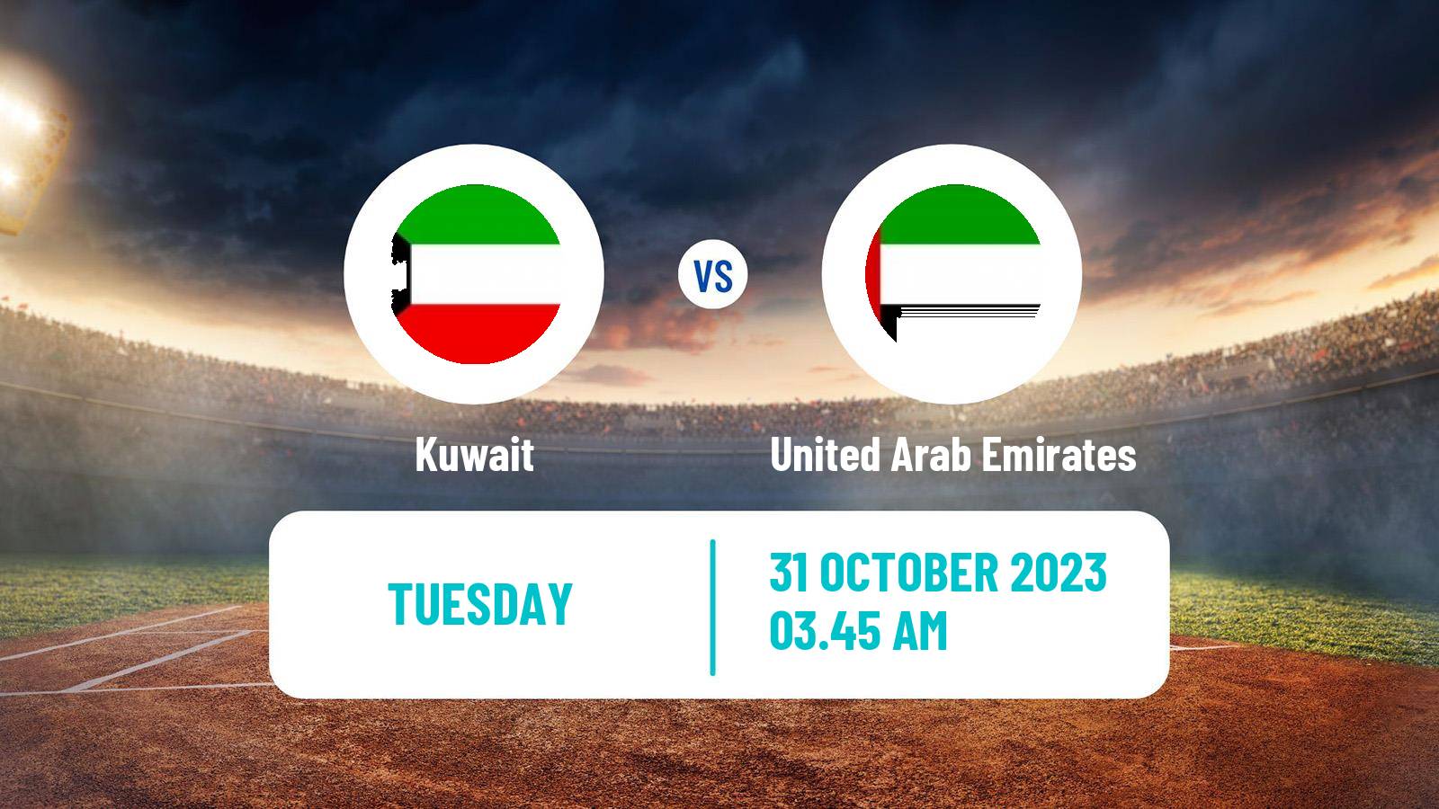 Cricket ICC World Twenty20 Kuwait - United Arab Emirates