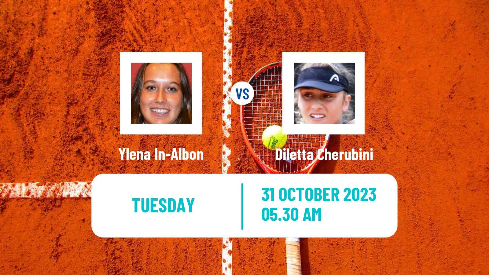 Tennis ITF W25 Solarino Women Ylena In-Albon - Diletta Cherubini