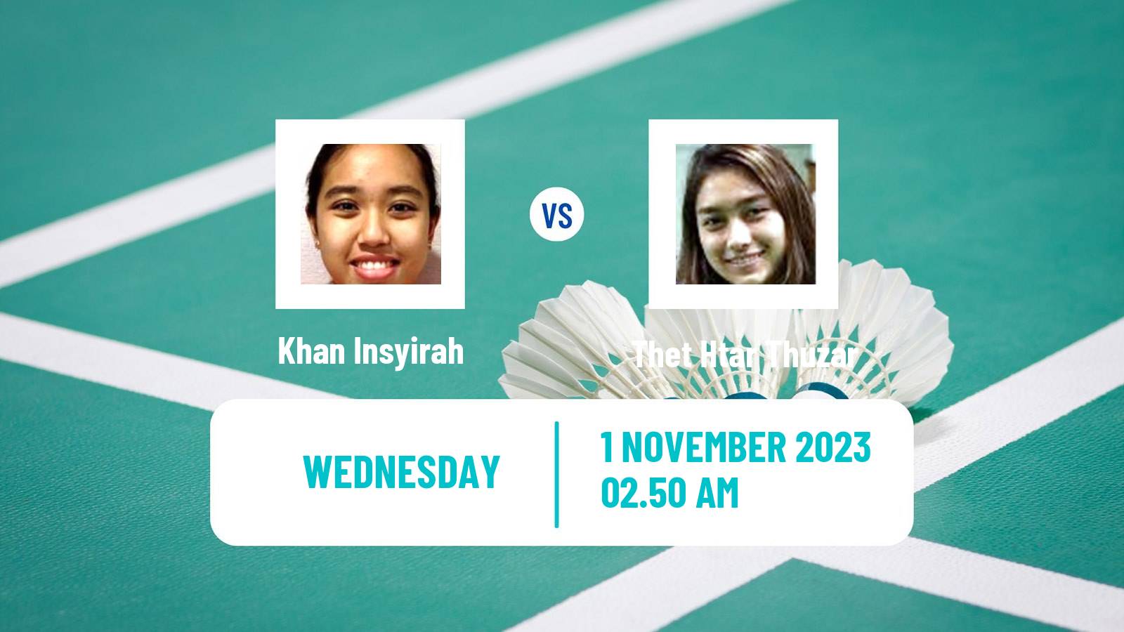 Badminton BWF World Tour Kl Masters Malaysia Super 100 Women Khan Insyirah - Thet Htar Thuzar