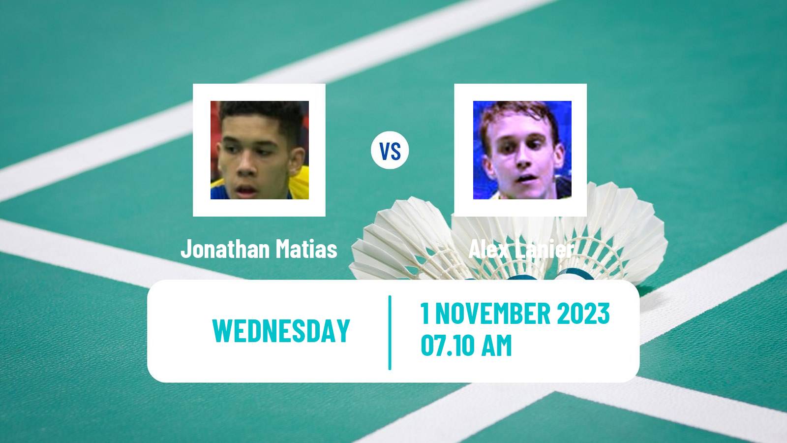 Badminton BWF World Tour Hylo Open Men Jonathan Matias - Alex Lanier