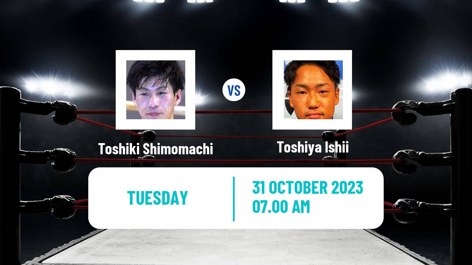 Boxing Super Bantamweight Japanese Title Men Toshiki Shimomachi - Toshiya Ishii