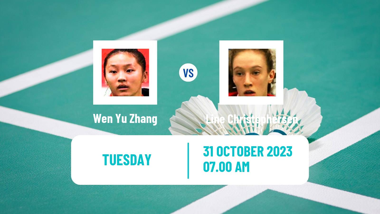 Badminton BWF World Tour Hylo Open Women Wen Yu Zhang - Line Christophersen