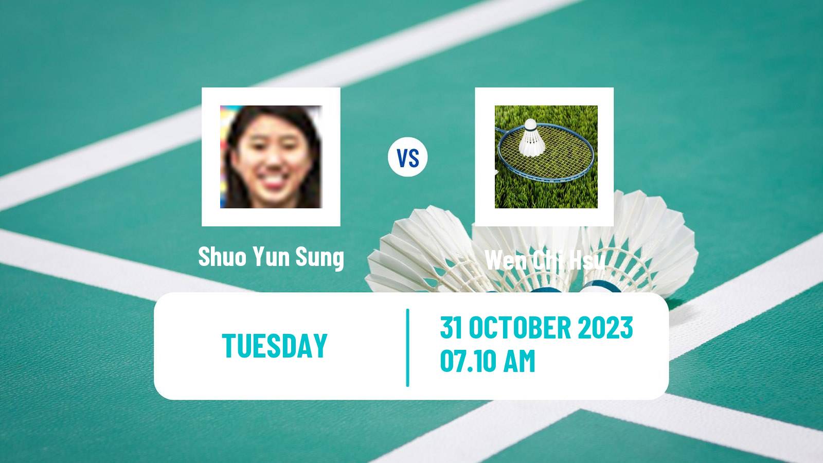 Badminton BWF World Tour Hylo Open Women Shuo Yun Sung - Wen Chi Hsu