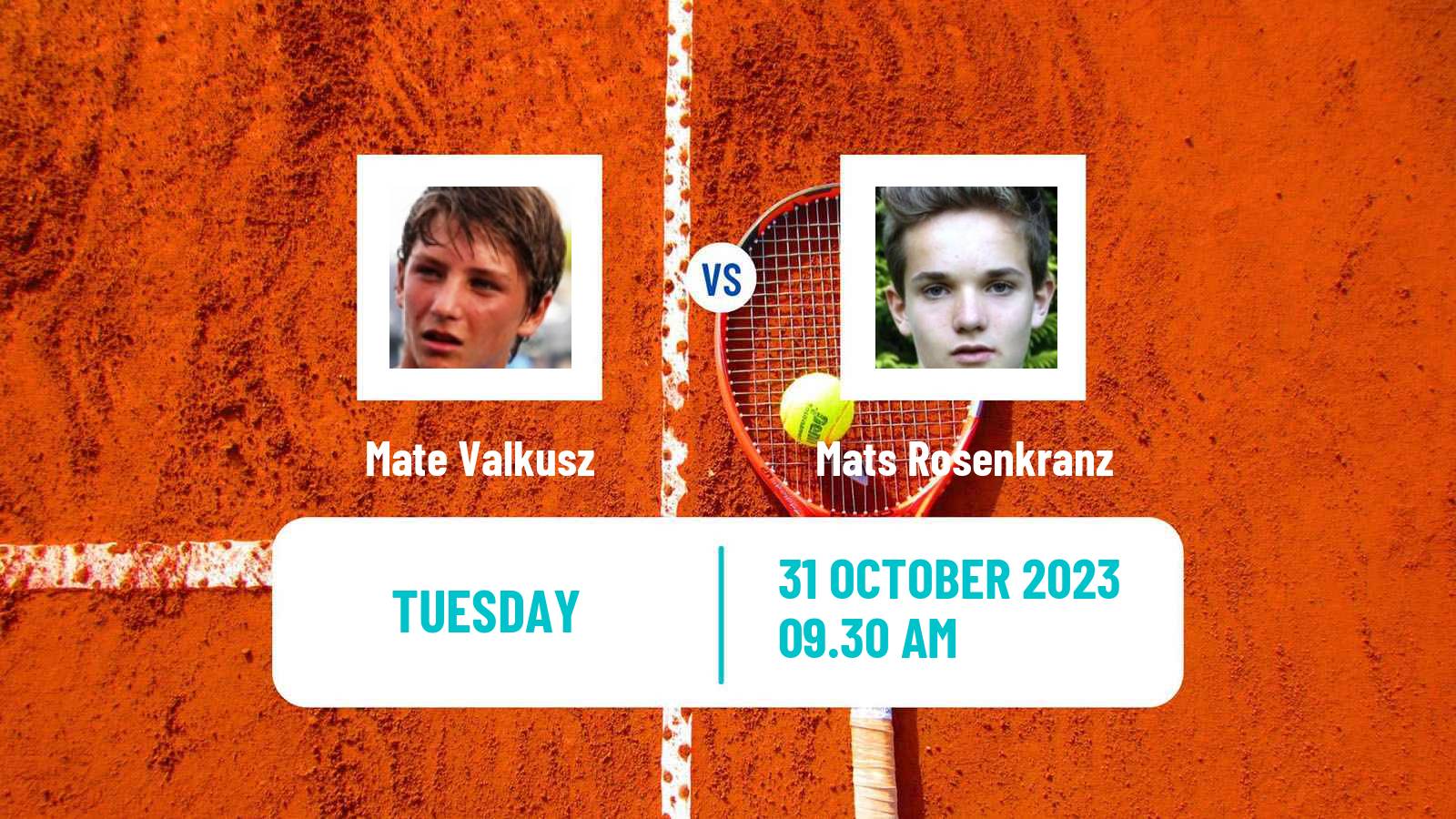 Tennis Ismaning Challenger Men Mate Valkusz - Mats Rosenkranz