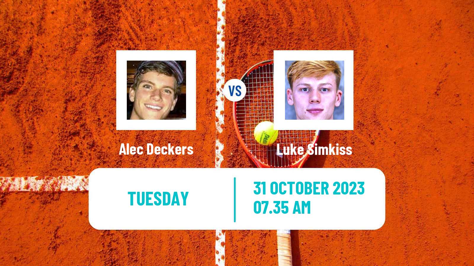 Tennis ITF M25 Sunderland 2 Men Alec Deckers - Luke Simkiss