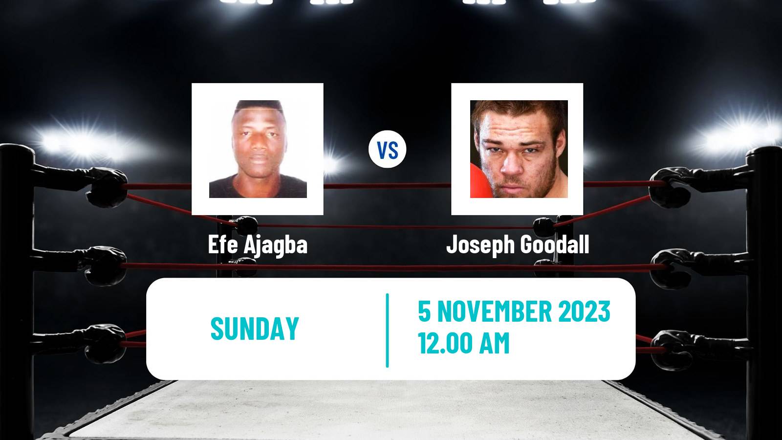 Boxing Heavyweight Others Matches Men Efe Ajagba - Joseph Goodall