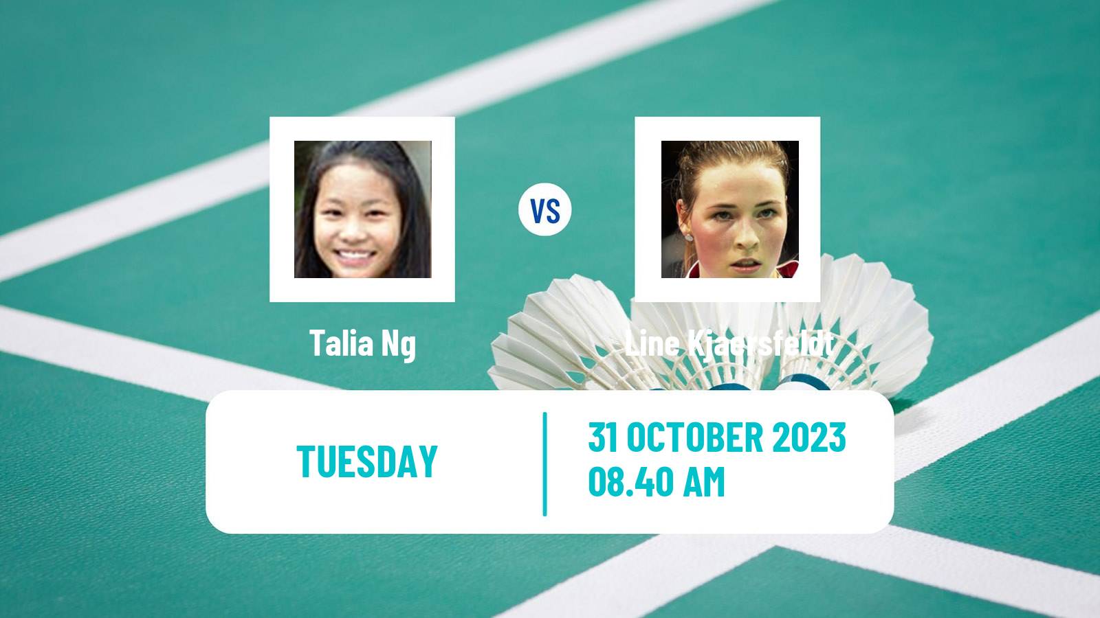 Badminton BWF World Tour Hylo Open Women Talia Ng - Line Kjaersfeldt