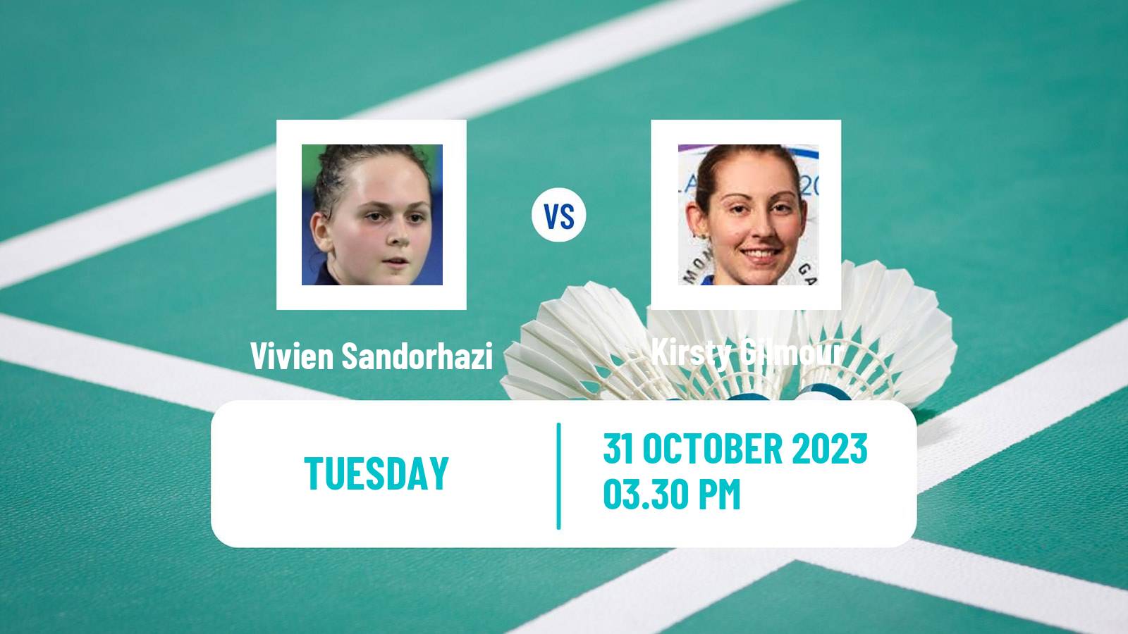 Badminton BWF World Tour Hylo Open Women Vivien Sandorhazi - Kirsty Gilmour