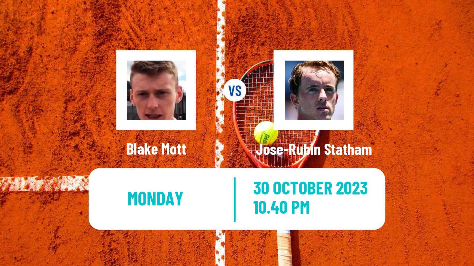 Tennis Sydney Challenger Men Blake Mott - Jose-Rubin Statham