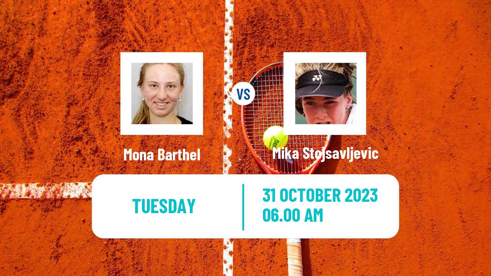 Tennis ITF W25 Sunderland Women Mona Barthel - Mika Stojsavljevic