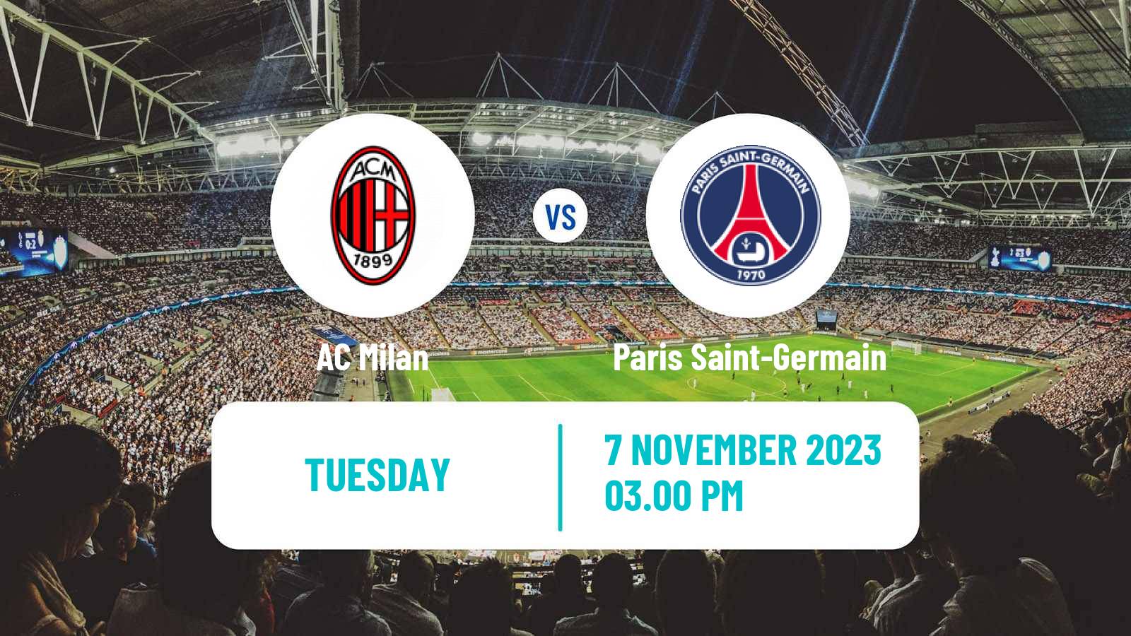 Soccer UEFA Champions League Milan - Paris Saint-Germain